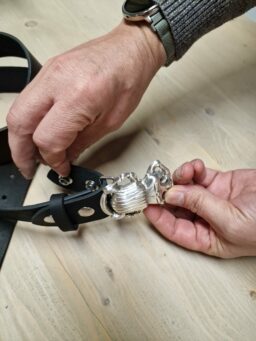 ceinture Précieuse Nature en cuir 40 mm – Image 4